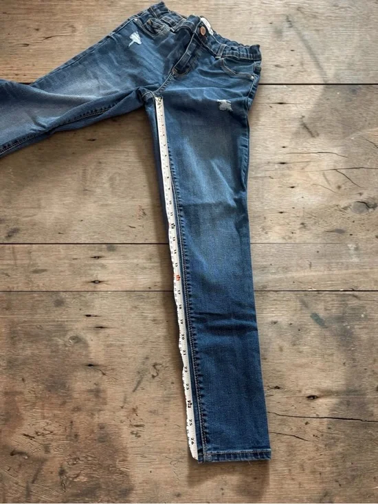 NWOT Jordache Girls Super Skinny Jeans Size 18 Slim Adjustable Waist Blue Denim - Picture 7 of 9